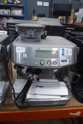 Lot 3035 - Unboxed Sage Barista Express coffee machine