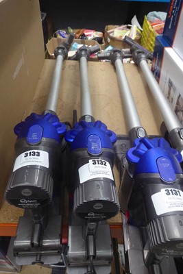 Lot 3132 - Handheld Dyson DC35 with pole, head, two...