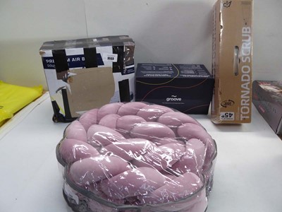 Lot 3533 - Inflatable air bed, Groove adjustable pillow,...