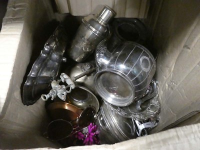 Lot 2246 - Various items including teapot, urn etc. some...