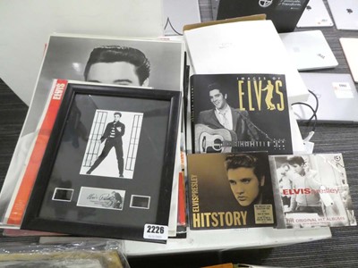 Lot 2226 - Selection of Elvis memorabilia including book...