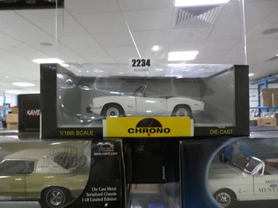 Lot 2234 - Boxed Chrono 1:18 scale diecast model Triumph...
