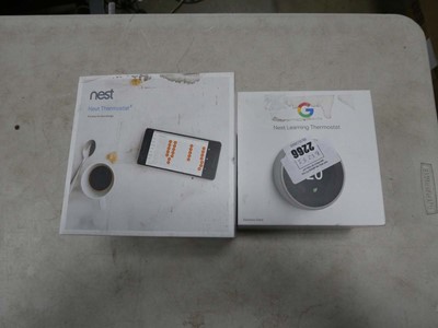 Lot 2266 - 2 boxed Nest thermostats