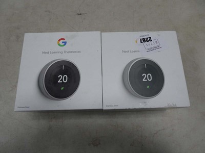 Lot 2267 - 2 boxed Nest thermostats