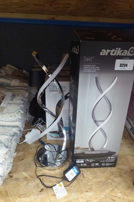 Lot 3224 - 3 Ottlite LED desk lamps, boxed plus 2...