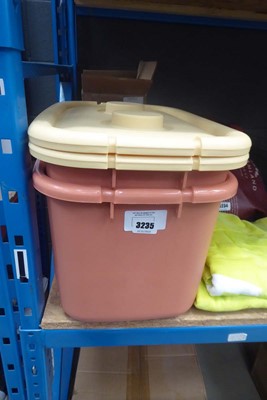 Lot 3235 - 2 storage tubs
