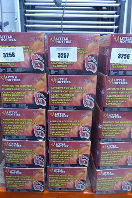 Lot 3257 - 15 boxes of 30 Little Hotties adhesive toe...