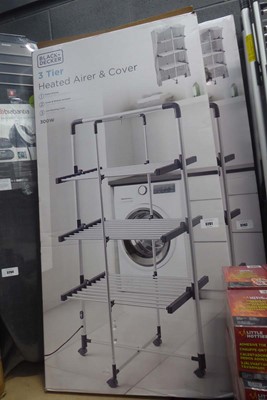 Lot 3261 - Black + Decker 3 tier heated airer