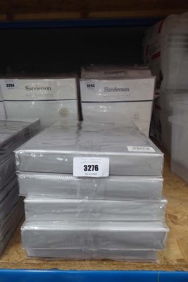 Lot 3276 - 5 twin pack of grey single fitted sheets