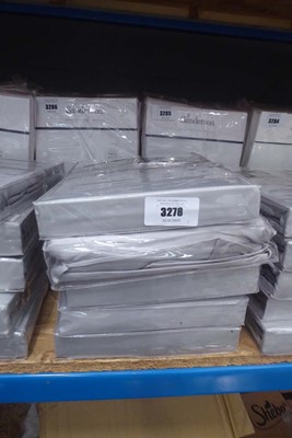 Lot 3278 - 5 twin pack of grey single fitted sheets