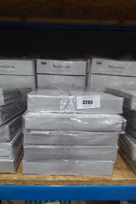 Lot 3280 - 5 twin pack of grey single fitted sheets