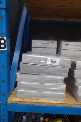 Lot 3282 - 5 twin pack of grey single fitted sheets