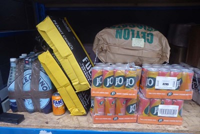 Lot 3295 - Various drinks, 2 large bag of coconut etc.