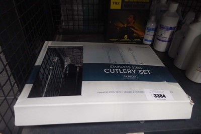 Lot 3304 - Golden bell stainless steel cutlery set