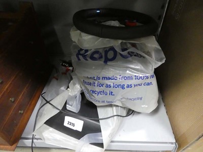 Lot 2315 - Logitek steering wheel and pedals for PlayStation