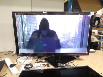 Lot 2381 - LG 43" TV, model: 43LME300PLA with stand and...