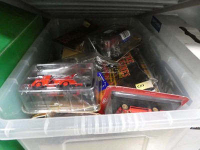 Lot 2320 - Three boxes containing various diecast fire...