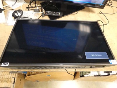 Lot 2384 - JVC 32" TV, model: LT32C473 with wall mount,...