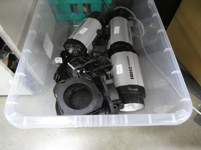 Lot 2386 - Box containing Neewer 250DI studio lights