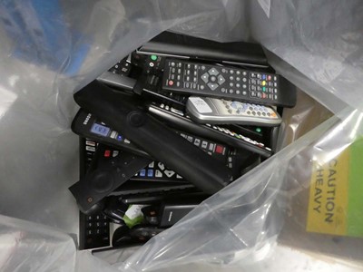 Lot 2394 - Bag containing various remote controls