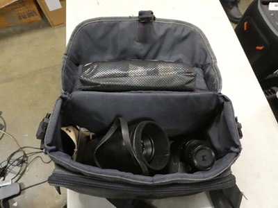Lot 2333 - Bag containing various camera lenses etc.
