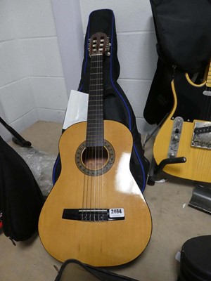Lot 2464 - Valencia 6 string acoustic guitar with case
