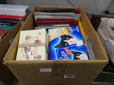 Lot 2471 - Box containing various stamps and stamp albums