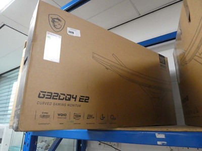 Lot 2476 - MSI G32CQ4E2 31.5" gaming monitor, boxed