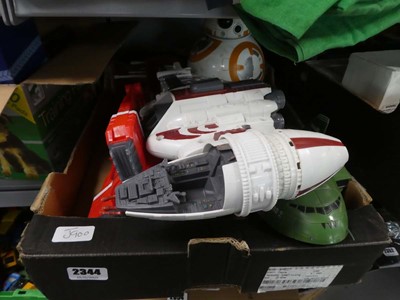 Lot 2344 - Box containing various toy model spaceships...