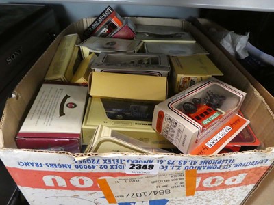 Lot 2349 - Box containing various diecast cars, Days Gone...