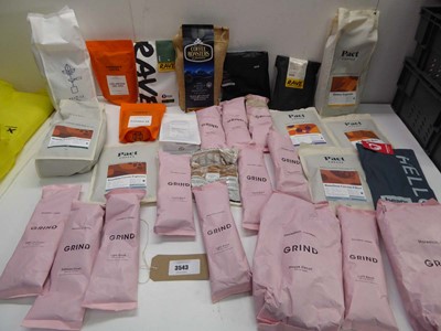 Lot 3543 - Large selection of coffee beans including Rave,...