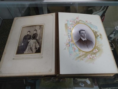 Lot 2534 - Selection of albums containing Victorian...
