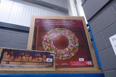 Lot 3308 - Ornament LED wreath
