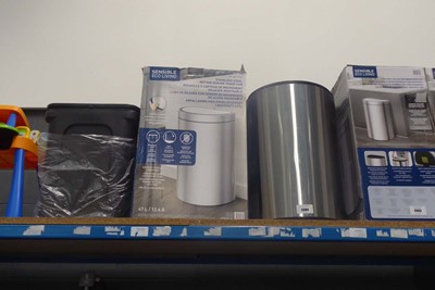 Lot 3364 - 1 boxed motion sensor bin and 1 unboxed motion...