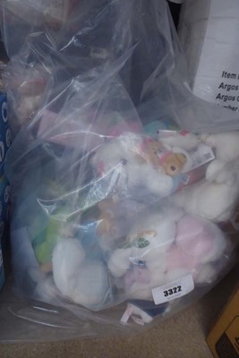 Lot 3322 - Bag of Jellycat toys and Hangyodon toys