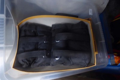Lot 3327 - Box of leg weights and ankle weights