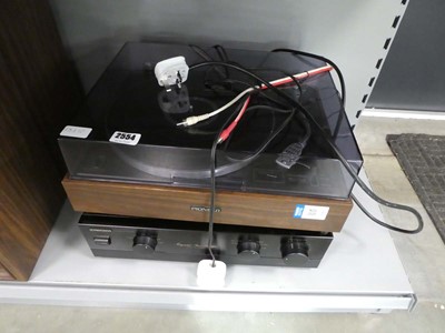 Lot 2554 - Pioneer turntable along with a Pioneer stereo...
