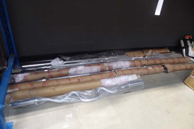 Lot 3330 - 7 mixed sized Power Olympic bars, plus 2...