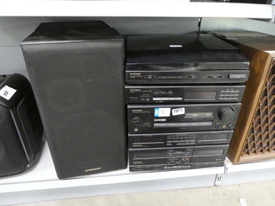 Lot 2556 - Pioneer music system consisting of turntable,...