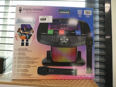 Lot 2559 - Singing machine wi-fi karaoke machine, boxed