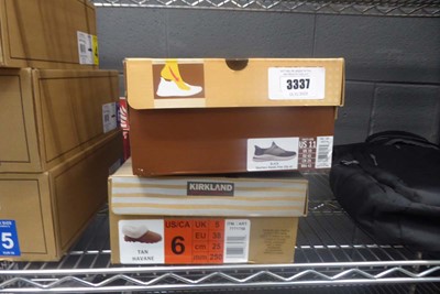 Lot 3337 - Boxed pair of Sketcher shoes, plus pair of...
