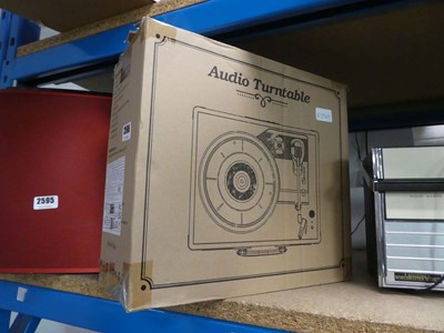 Lot 2596 - Boxed Audio turntable