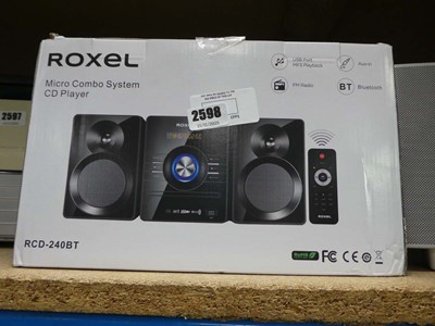 Lot 2598 - Roxel micro combi CD player RCD240BT