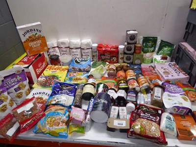 Lot 3550 - Basmati rice, cereals, four, sauces,...