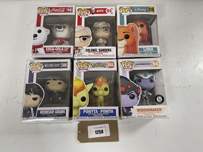 Lot 6x Funko Pop collectible figures to include...