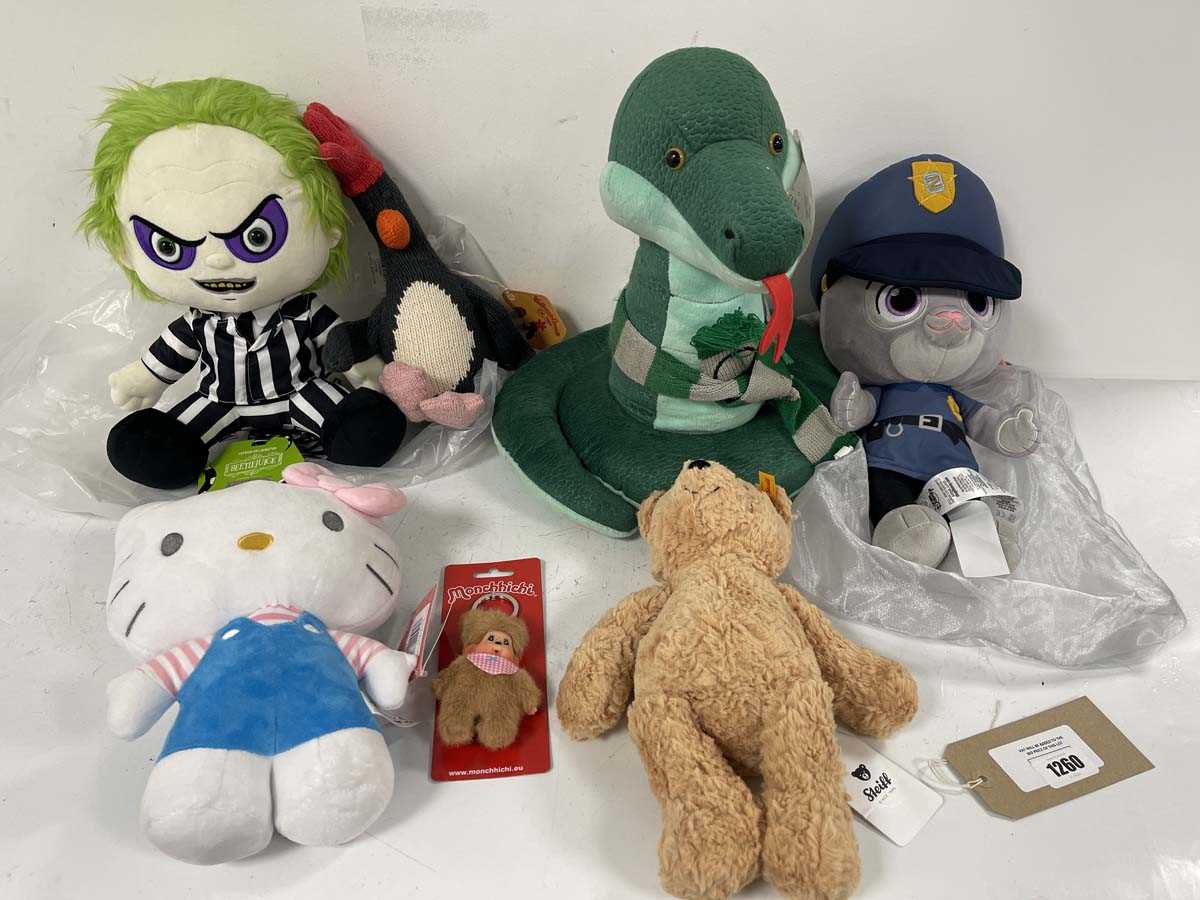 Lot Selection of plush toys to include Monchhichi,...