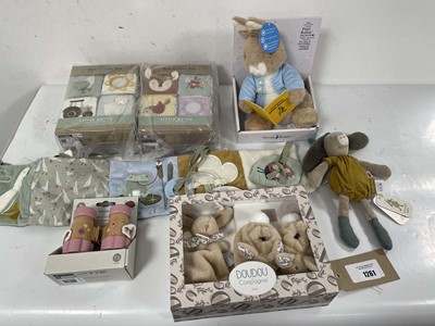 Lot Selection of baby toys to include Doudou,...