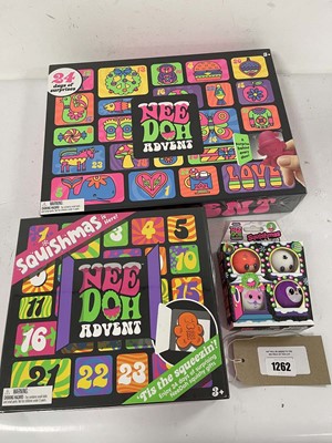 Lot Set of 3 Needoh toys to include x2 squishmas...