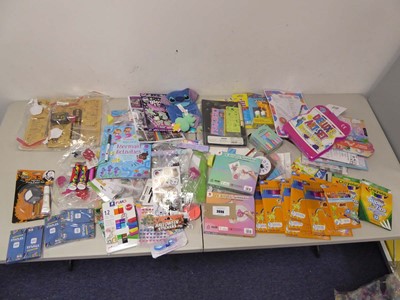 Lot 3696 - An assortment of arts, crafts & stationary,...