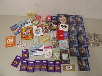 Lot 3701 - An assortment of cards, includes games,...